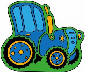 Раскраска трактор для детей 2 3 лет #15 #527569