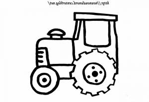 Раскраска трактор для детей 2 3 лет #16 #527570