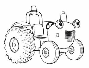 Раскраска трактор для детей 2 3 лет #27 #527581