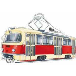 Раскраска трамвай для детей #2 #527902