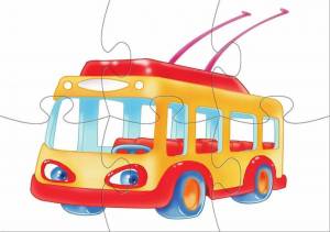 Раскраска трамвай для детей #19 #527919