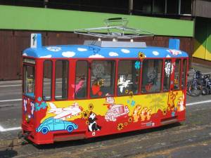 Раскраска трамвай для детей #28 #527928