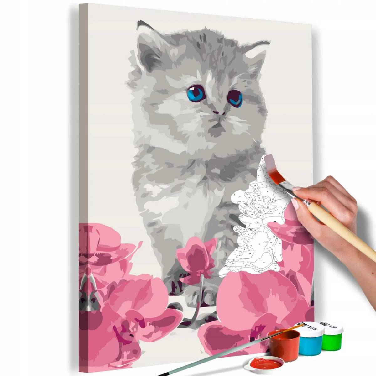 Толстый котик картина по номерам на холсте z na57 40х40 #2