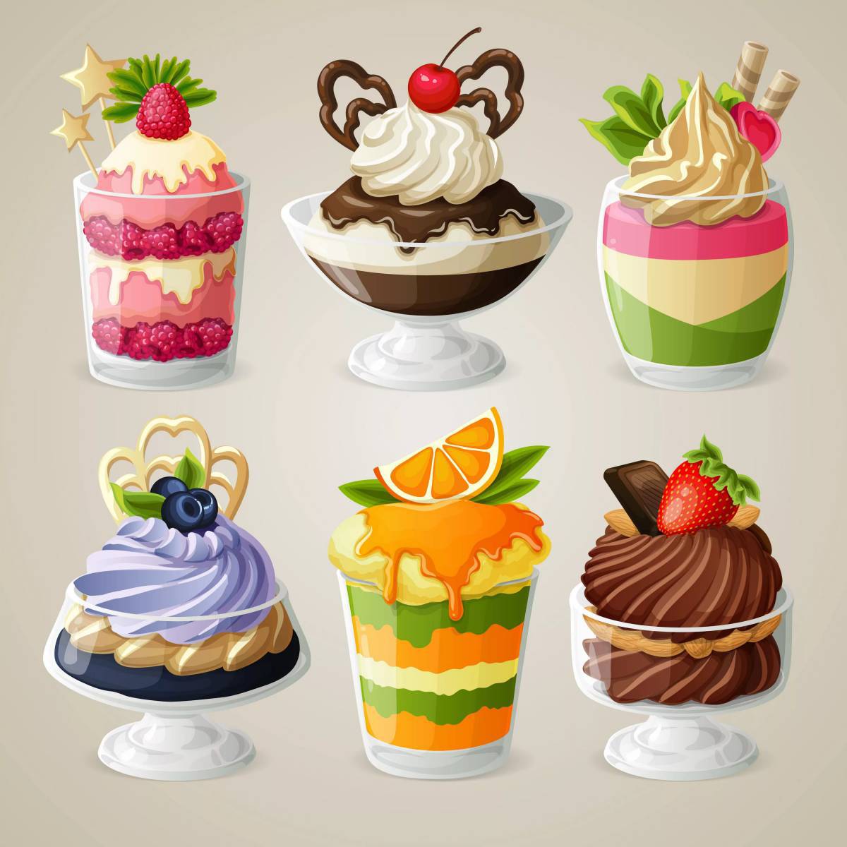 Торты и пирожные и мороженое #37