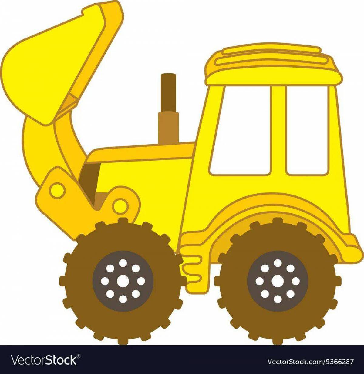 Трактор с ковшом для детей #37