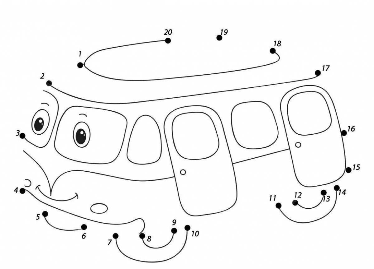 Машинки по точкам. Рисование по точкам машинки. Раскраски по цифрам транспорт. Машинка по точкам для детей.