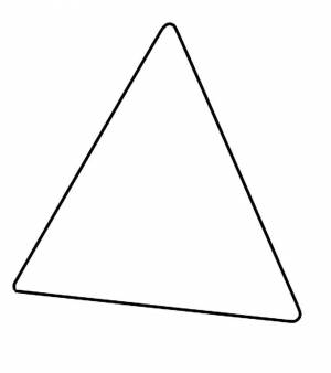 Раскраска треугольник для детей #13 #528824