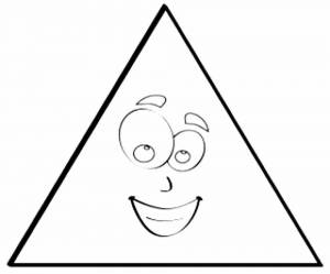 Раскраска треугольник для детей #19 #528830