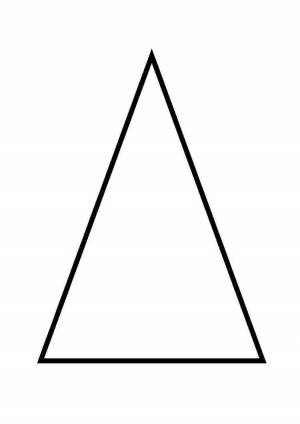 Раскраска треугольник для детей #20 #528831