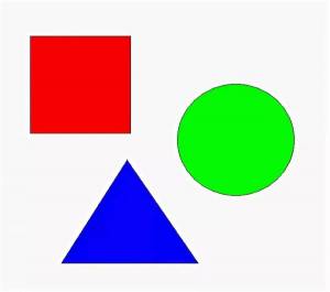 Раскраска треугольник круг квадрат #1 #528842