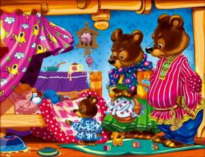 Раскраска три медведя для детей 3 4 лет #4 #529346