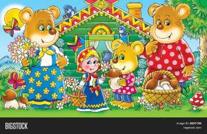 Раскраска три медведя для детей 3 4 лет #8 #529350