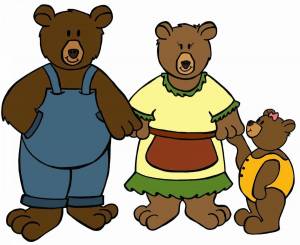 Раскраска три медведя для детей 3 4 лет #15 #529357