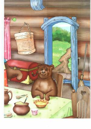Раскраска три медведя для детей 3 4 лет #30 #529372