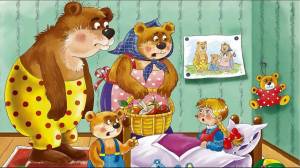 Раскраска три медведя для детей 3 4 лет #35 #529377