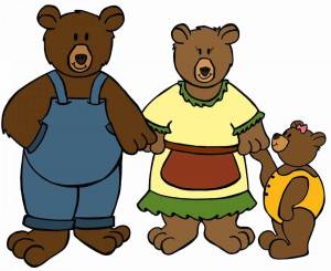Раскраска три медведя для детей 4 5 лет #15 #529393