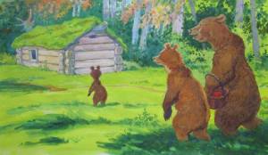 Раскраска три медведя для детей 4 5 лет #19 #529397