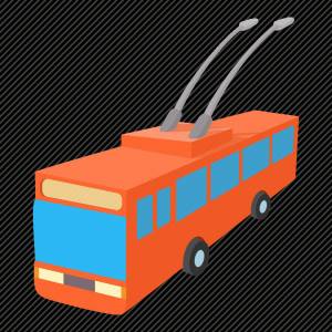 Раскраска троллейбус для детей #4 #529714