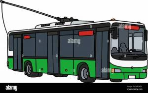Раскраска троллейбус для детей #10 #529720