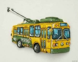 Раскраска троллейбус для детей #22 #529732