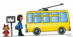 Раскраска троллейбус для детей #31 #529741