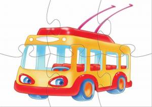 Раскраска троллейбус для детей #34 #529744
