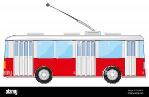 Раскраска троллейбус для детей #37 #529747