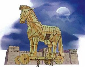 Раскраска троянский конь #39 #529928
