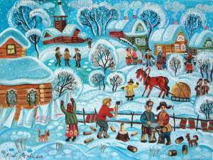 Раскраска труд людей зимой #7 #530041