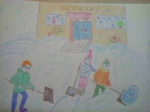 Раскраска труд людей зимой #24 #530058