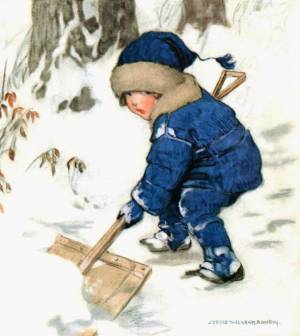 Раскраска труд людей зимой для детей #3 #530076