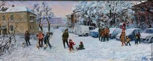 Раскраска труд людей зимой для детей #33 #530106