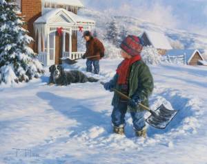 Раскраска труд людей зимой для детей #38 #530111