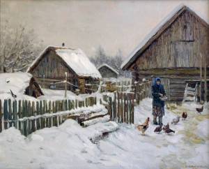 Раскраска труд на селе зимой #26 #530138