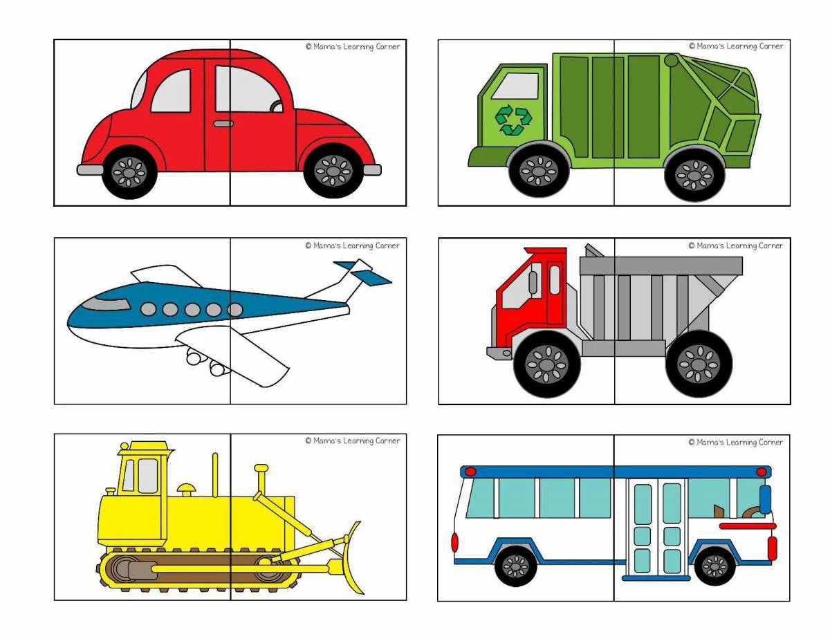 Картинки Транспорт старшая группа (38 шт.) - #4927