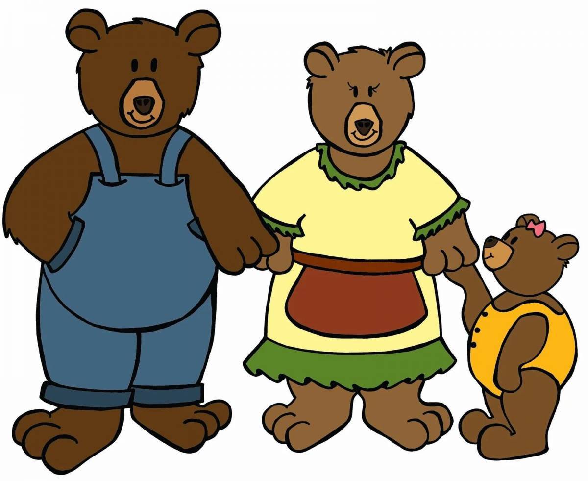 Три медведя для детей 4 5 лет #15