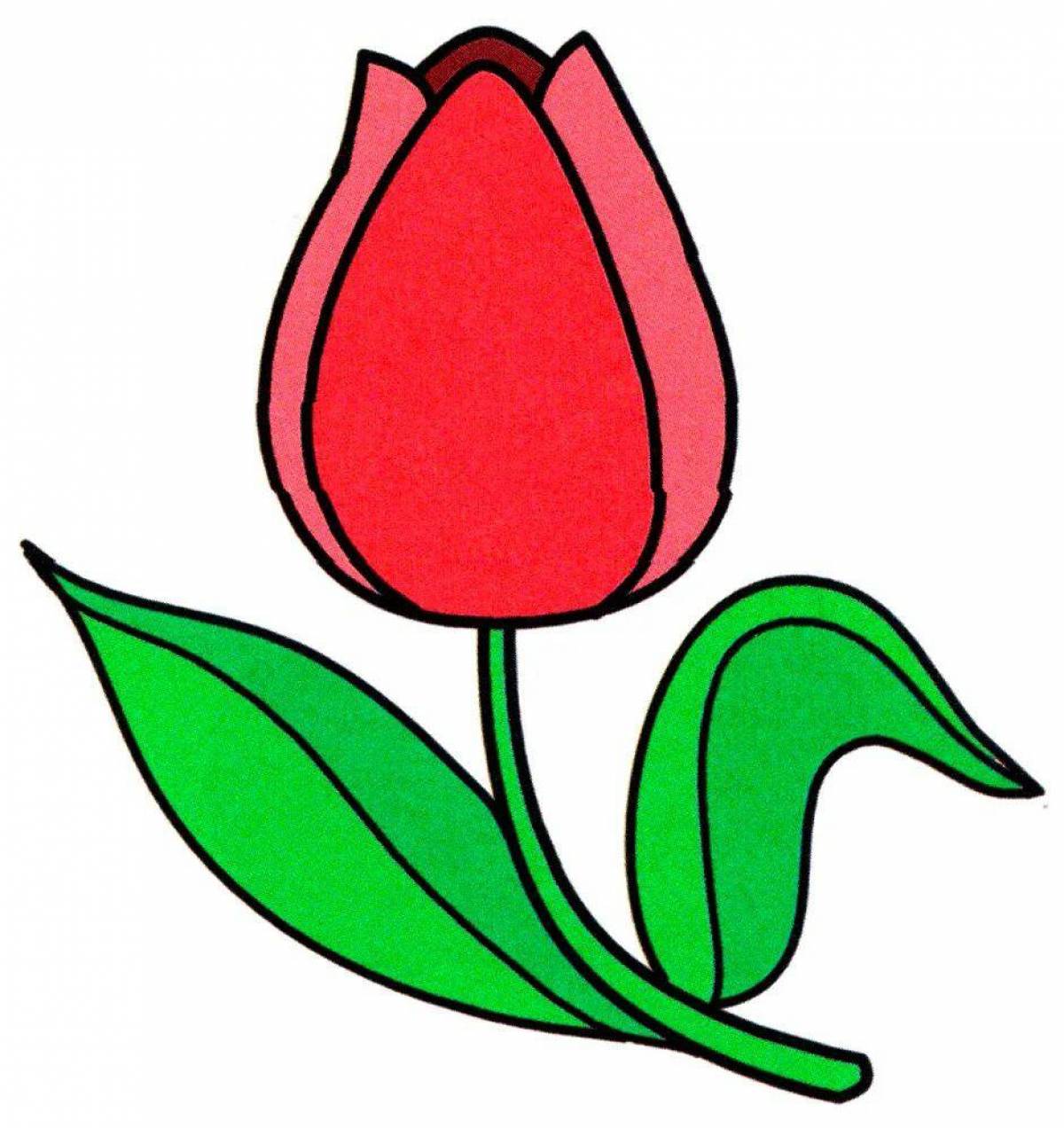 Тюльпан для детей #13