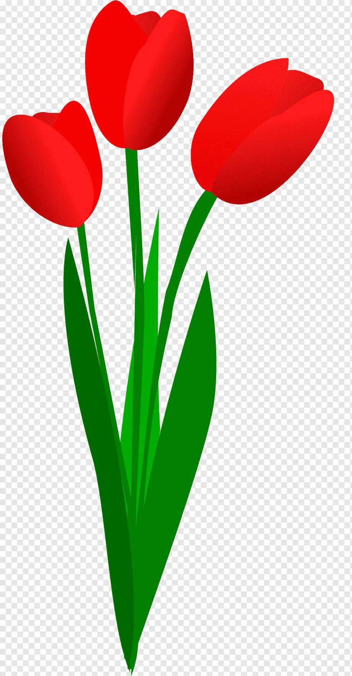 Тюльпан для детей #31