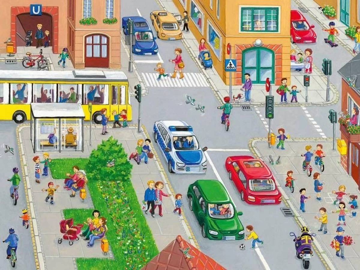Городская картинка для детей. Картина улица города для дошкольников. Дети в городе. Дети улицы. Иллюстрации улиц города для детей.