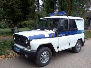 Раскраска уазик полицейский #1 #532045