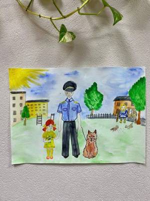 Раскраска участковый глазами детей рисунки на конкурс #24 #535861