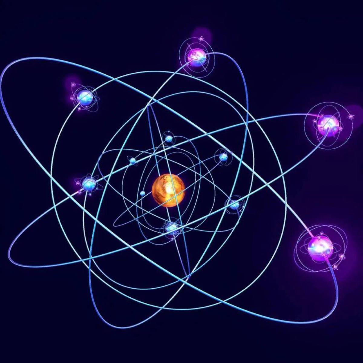 Модель атома движущаяся