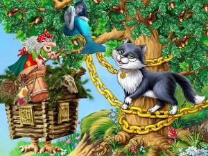 Раскраска ученый кот из сказки пушкина #13 #536027