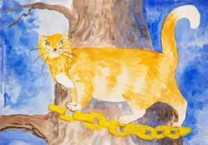 Раскраска ученый кот из сказки пушкина #33 #536047