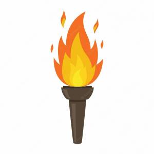 Раскраска факел для детей #1 #537012