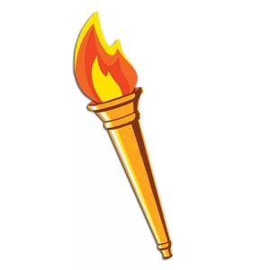 Раскраска факел для детей #2 #537013