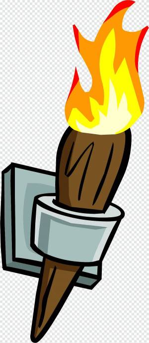Раскраска факел для детей #8 #537019