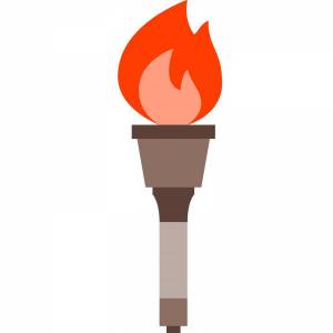 Раскраска факел для детей #10 #537021