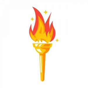 Раскраска факел для детей #20 #537031