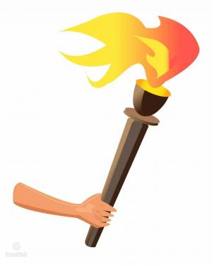 Раскраска факел для детей #32 #537043